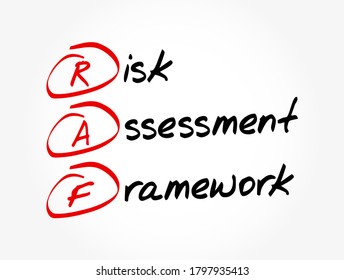 RAF - Risk Assessment Framework acronym, business concept background