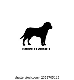 Rafeiro do Alentejo dog silhouette dog breeds pet animals