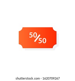 Raffle fundraiser icon. Clipart image isolated on white background