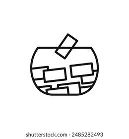 Logoschild-Vektorgrafik der Lotterie
