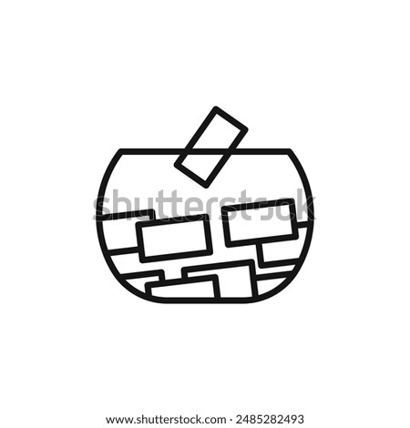 Raffle icon logo sign vector outline