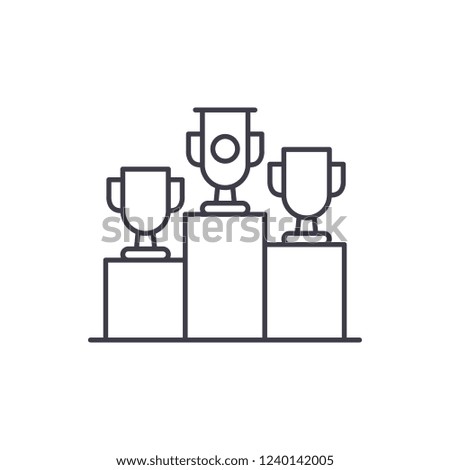 Raffle prizes line icon concept. Raffle prizes vector linear illustration, symbol, sign