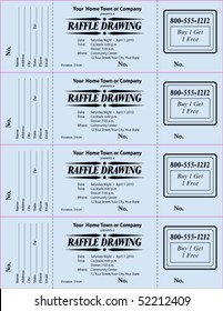 Raffle Tickets Blue Images, Stock Photos & Vectors | Shutterstock