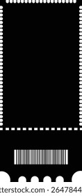 Raffle ticket icon. Vector for apps or website image isolated on transparent background. Ticket for event or program access icon in flat Tickets or Coupons, credit card, chip card symbol.