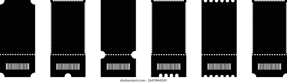 Raffle ticket icon. Vector for apps or website image isolated on transparent background. Ticket for event or program access icon in flat set. Tickets or Coupons, credit card, chip card symbol.