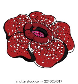 Rafflesia arnoldi or commonly called corpse flower because it smells very strong but looks so beautiful and enchanting.