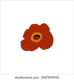 
The Rafflesia Arnoldi flower grows in Indonesia with a foul smell