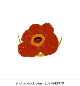 
The Rafflesia Arnoldi flower grows in Indonesia with a foul smell