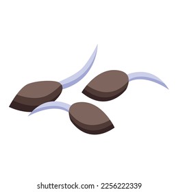 Rafflesia seed icon isometric vector. Forest plant. Jungle blossom