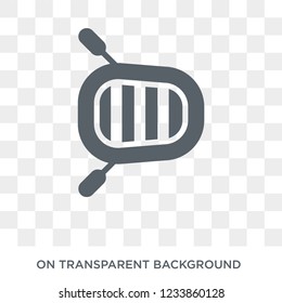 Raft icon. Trendy flat vector Raft icon on transparent background from Nautical collection. 