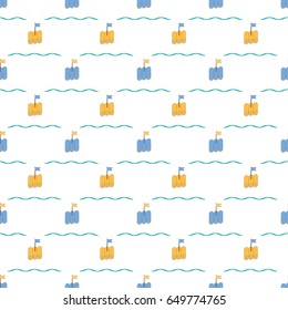 raft seamless pattern background