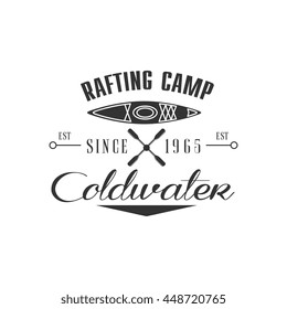 Rafting Camp Emblem Design