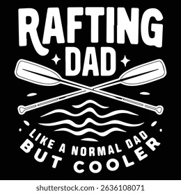 RAFTING DAD COOLER Graphic design for Rafting Lovers