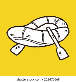rafting doodle