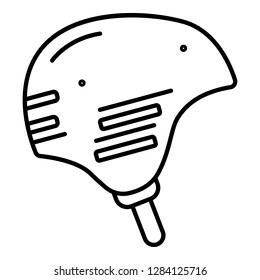 Rafting helmet icon. Outline rafting helmet vector icon for web design isolated on white background