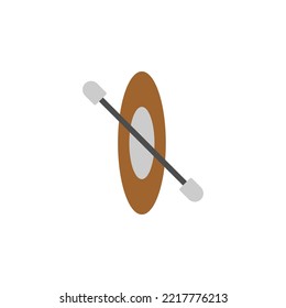 Rafting icon flat style design. Rafting vector illustration. isolated on white background.
