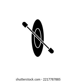 Rafting icon glyph style design. Rafting vector illustration. isolated on white background.