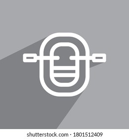 rafting icon, Sports icon vector
