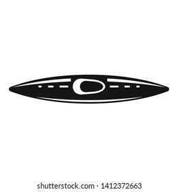 Rafting kayak icon. Simple illustration of rafting kayak vector icon for web design isolated on white background