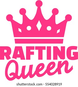 Rafting queen with crown
