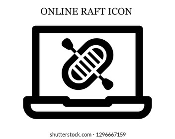 Rafting search icon. Editable Rafting search icon for web or mobile.