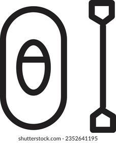 Rafting Sport Water Outline Icon
