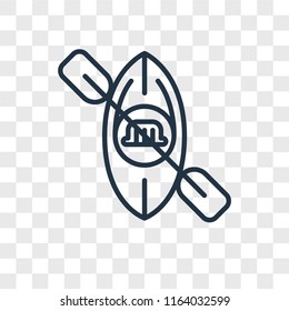 Rafting vector icon isolated on transparent background, Rafting logo concept