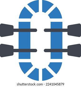 rafting Vector illustration on a transparent background. Premium quality symmbols. Glyphs vector icons for concept and graphic design. 

