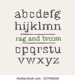 Rag and Broom hand drawn font