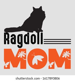 Rag doll Mom T-shirt Design