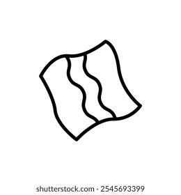 Ícone de pano logotipo definir contorno vetorial