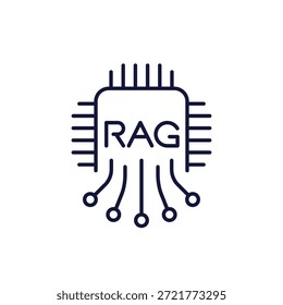 RAG-Symbol, Streckendesign der Retrieval-Augmented Generation