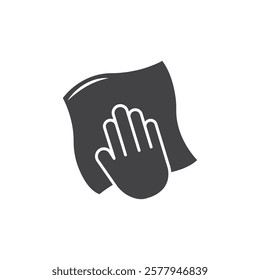 Rag icon Simple thin line flat symbol