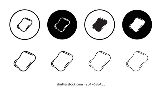 Rag icon Thin line flat illustration