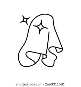 Rag icon with white background vector stock illustration