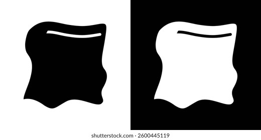 Rag icons vectors set in solid style.