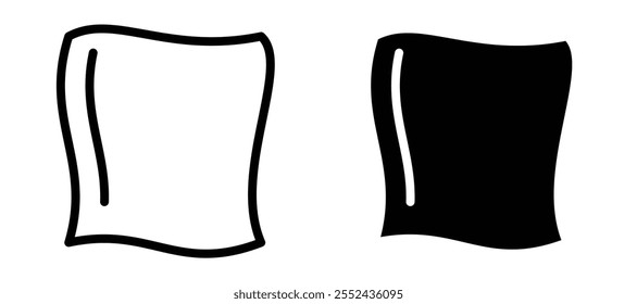 Rag liner icon vector set.