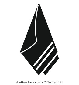 Rag towel icon simple vector. Fabric tissue. Clean cloth