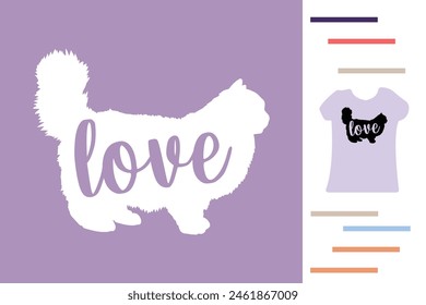 Ragdoll cat lover t shirt design 