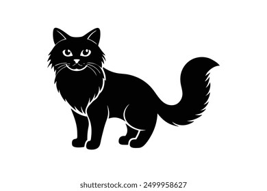 Ragdoll Cat Silhouette Vector Graphic Design