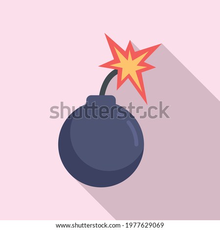 Rage bomb icon. Flat illustration of Rage bomb vector icon for web design