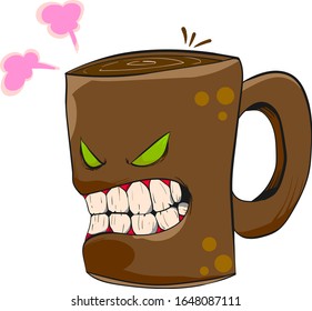 Wut eines Kaffeekoteletts  