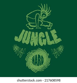 Ragga jungle t-shirt music illustration