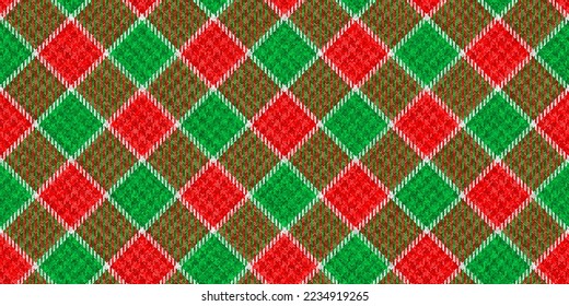 ragged grungy diagonal christmas colors red green stripes and white threads repeatable checkered fabric texture gingham ornament for plaid tablecloths shirts dresses bed tweed blanket flannel wrapping