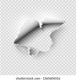 ragged Hole torn in ripped paper on transparent background