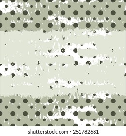 Ragged monochrome dot pattern, seamless vector background.