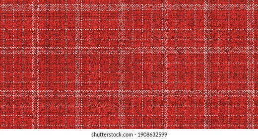 ragged old fabric texture thin white threads on red Valentine day colors of traditional checkered gingham seamless ornament, for plaid, tablecloths, shirts, clothes, dresses, tartan