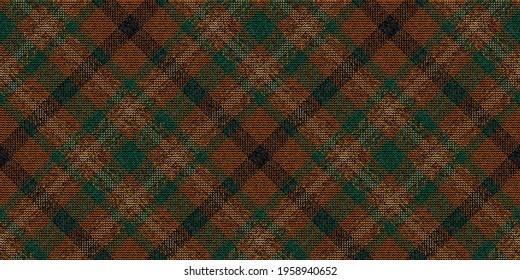 ragged old grungy brown fabric repeatable diagonal texture with dark green and black stripes, gold threads for gingham plaid tablecloths shirts tartan clothes dresses bedding blankets costume brocade