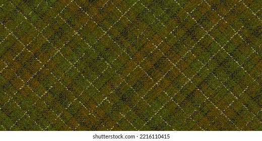 zerbrochenes, altes grundes Gewebe nahtlos, brauner, grüner Hintergrund mit schwarzen Streifen, goldene Fäden für gingham plaid tablecloths shirts Teppichkleider bekleidet Bettdecken Decken Kostüm Tweed