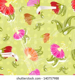Ragged old retro wallpaper.